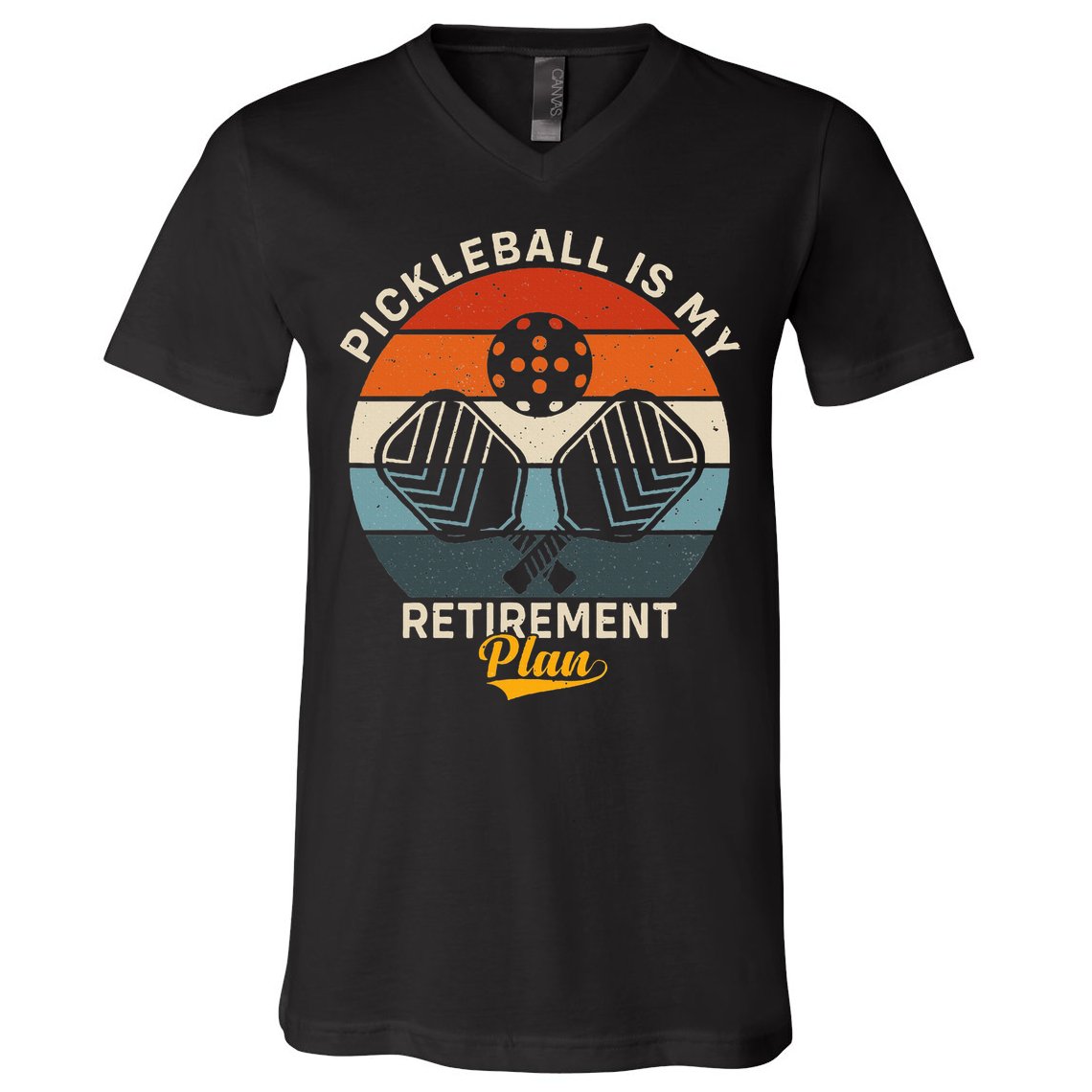 Pickleball Is My Retirement Plan V-Neck T-Shirt