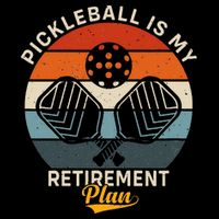 Pickleball Is My Retirement Plan Drawstring Bag