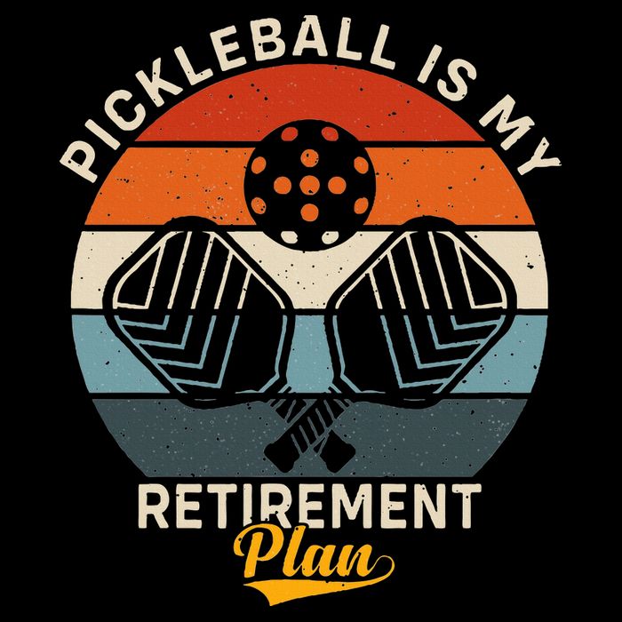 Pickleball Is My Retirement Plan Drawstring Bag