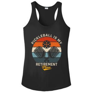 Pickleball Is My Retirement Plan Ladies PosiCharge Competitor Racerback Tank