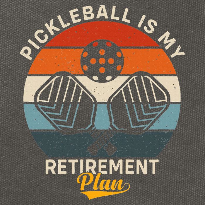 Pickleball Is My Retirement Plan Cotton Canvas Backpack