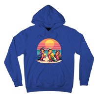 Parrots Ing Margarita On Summer Vintage Group Bird Gift Hoodie