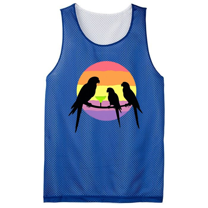 Parrots Ing Margarita On Summer Vintage Group Bird Funny Gift Mesh Reversible Basketball Jersey Tank