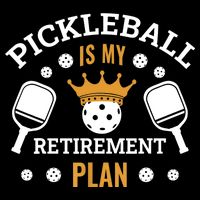 Pickleball Is My Retirement Plan Cropped Pullover Crew