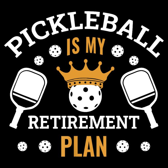 Pickleball Is My Retirement Plan Cropped Pullover Crew