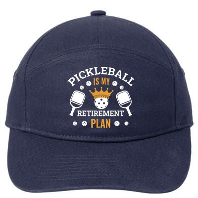 Pickleball Is My Retirement Plan 7-Panel Snapback Hat