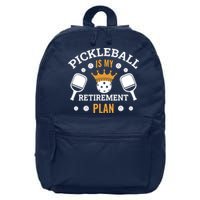 Pickleball Is My Retirement Plan 16 in Basic Backpack