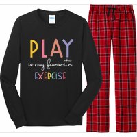 Play Is My Favorite Exercise Cute Pediatric Physical Therapy Long Sleeve Pajama Set