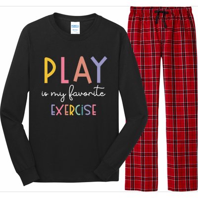 Play Is My Favorite Exercise Cute Pediatric Physical Therapy Long Sleeve Pajama Set