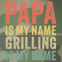 Papa Is My Name Grilling Is My Game Bbq Dad Father's Day Gift Legacy Tie Dye Trucker Hat