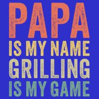 Papa Is My Name Grilling Is My Game Bbq Dad Father's Day Gift Short Acrylic Beanie