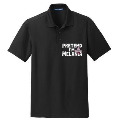 Pretend IM Melania Easy Halloween Costume Trump 2024 Dry Zone Grid Polo