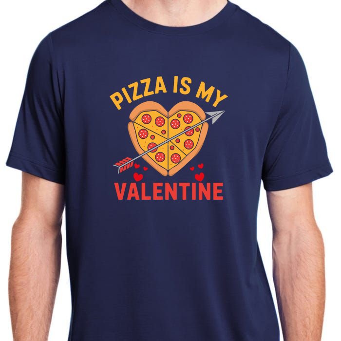 Pizza Is My Valentine Funny ValentineS Day Boy Girl Adult ChromaSoft Performance T-Shirt