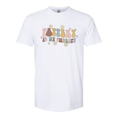 Pottery Is My Therapy Ceramic Pottery Artist Art Lover Maker Softstyle® CVC T-Shirt