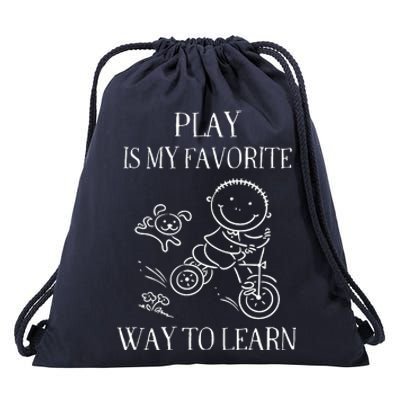 Play Is My Favorite Way To Learn Drawstring Bag