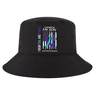 Parents In Memory Of Son Suicide Awareness Prevention Flag Cool Comfort Performance Bucket Hat