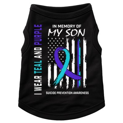 Parents In Memory Of Son Suicide Awareness Prevention Flag Doggie Tank