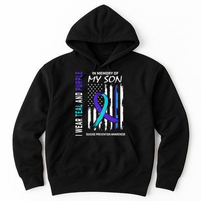 Parents In Memory Of Son Suicide Awareness Prevention Flag Hoodie