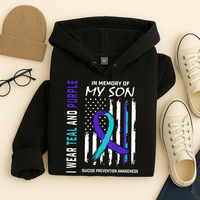 Parents In Memory Of Son Suicide Awareness Prevention Flag Hoodie