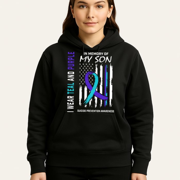 Parents In Memory Of Son Suicide Awareness Prevention Flag Hoodie