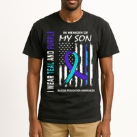 Parents In Memory Of Son Suicide Awareness Prevention Flag Tall T-Shirt