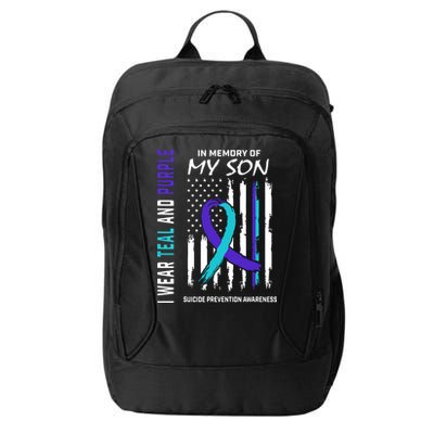 Parents In Memory Of Son Suicide Awareness Prevention Flag City Backpack