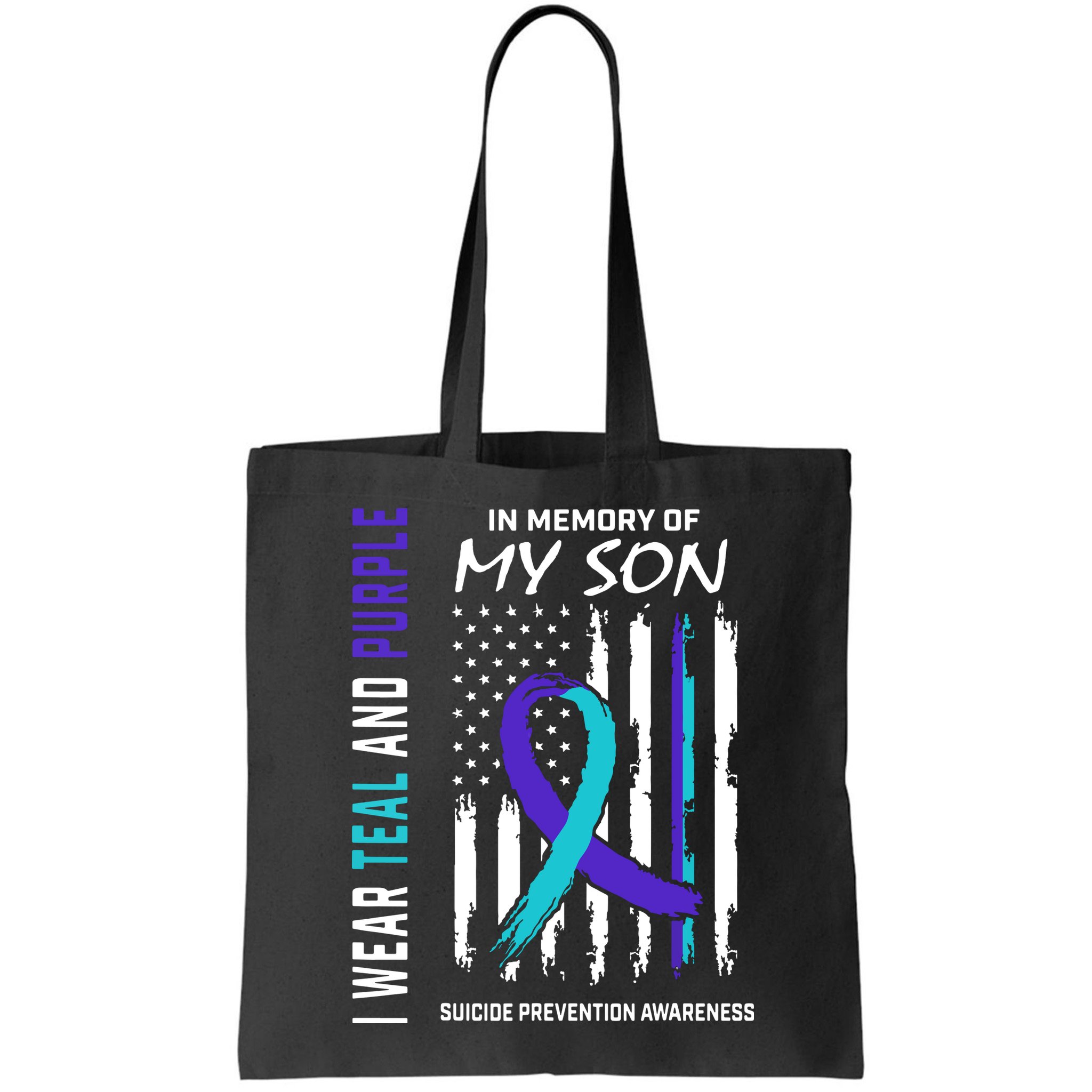 Parents In Memory Of Son Suicide Awareness Prevention Flag Bag