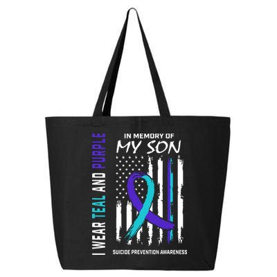 Parents In Memory Of Son Suicide Awareness Prevention Flag 25L Jumbo Tote