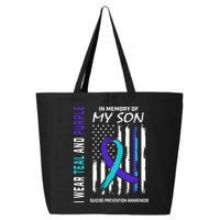 Parents In Memory Of Son Suicide Awareness Prevention Flag 25L Jumbo Tote