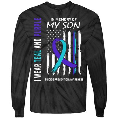 Parents In Memory Of Son Suicide Awareness Prevention Flag Tie-Dye Long Sleeve Shirt