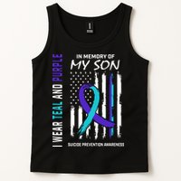 Parents In Memory Of Son Suicide Awareness Prevention Flag Tank Top