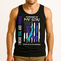 Parents In Memory Of Son Suicide Awareness Prevention Flag Tank Top