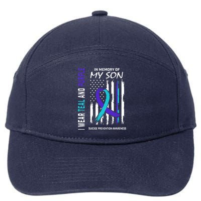 Parents In Memory Of Son Suicide Awareness Prevention Flag 7-Panel Snapback Hat