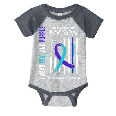 Parents In Memory Of Son Suicide Awareness Prevention Flag Infant Baby Jersey Bodysuit