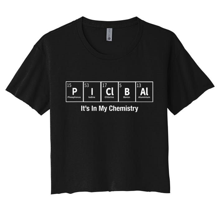 Pickleball In My Chemistry Funny Women's Crop Top Tee