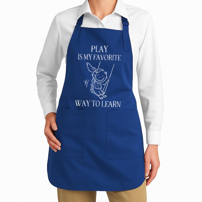 Play Is My Favorite Way To Learn Child Life Specialist Occupational Therapist Apron