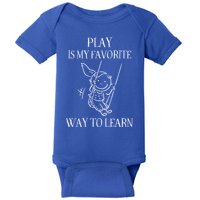 Play Is My Favorite Way To Learn Child Life Specialist Occupational Therapist Baby Bodysuit