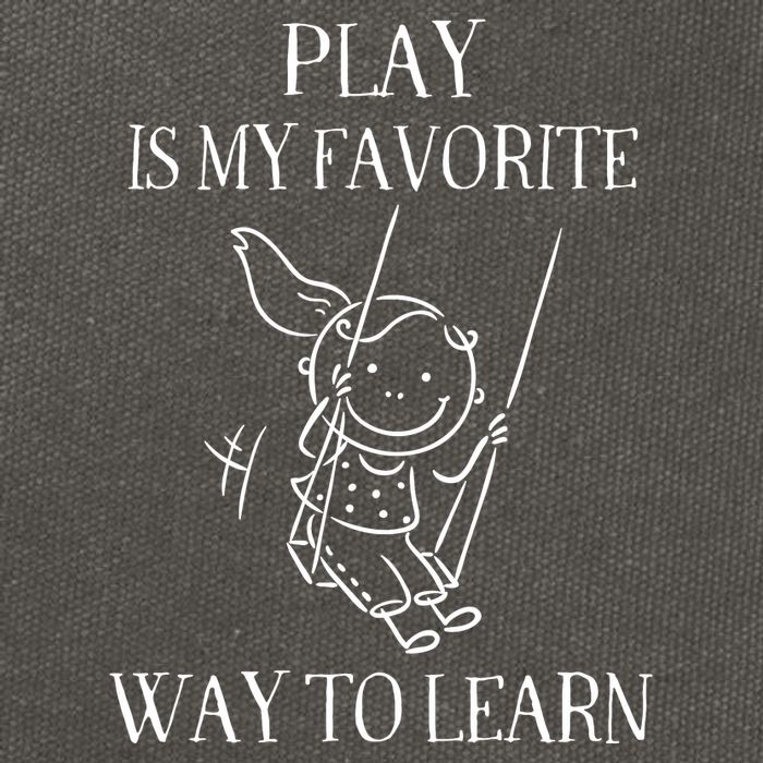 Play Is My Favorite Way To Learn Child Life Specialist Occupational Therapist Cotton Canvas Backpack