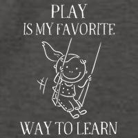 Play Is My Favorite Way To Learn Child Life Specialist Occupational Therapist Vector Backpack