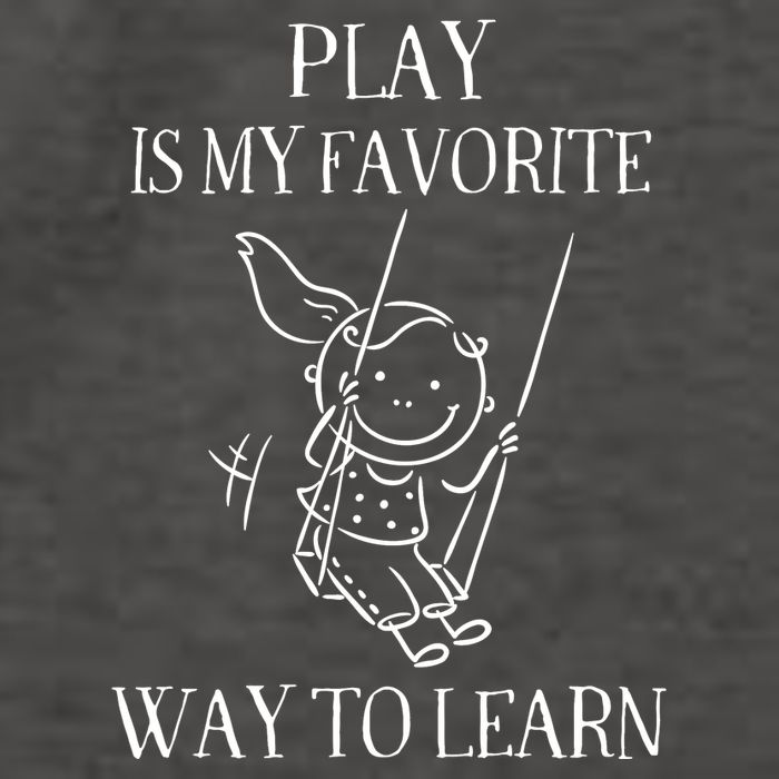 Play Is My Favorite Way To Learn Child Life Specialist Occupational Therapist Vector Backpack