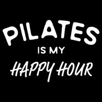 Pilates Is My Happy Hour Funny Pilates Funny Gift Wool Snapback Cap