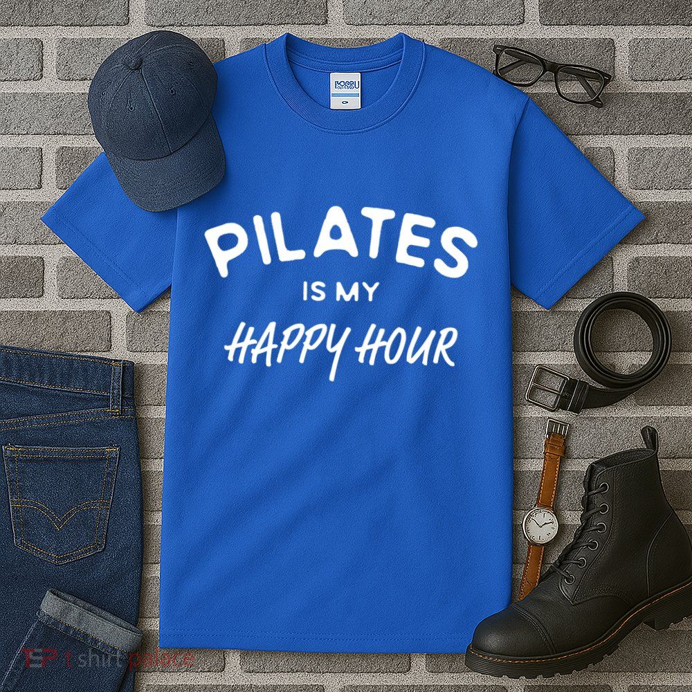 Pilates Is My Happy Hour Funny Pilates Funny Gift Tall T-Shirt