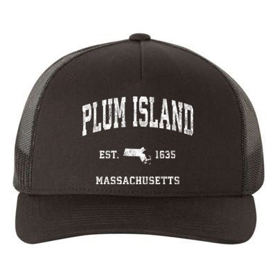 Plum Island Massachusetts Ma Vintage Athletic Yupoong Adult 5-Panel Trucker Hat