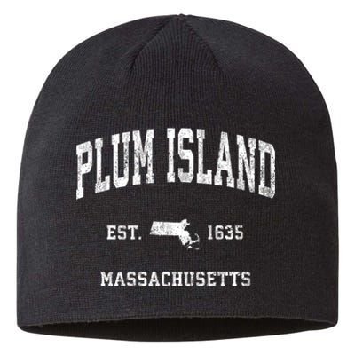 Plum Island Massachusetts Ma Vintage Athletic Sustainable Beanie