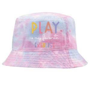 Play Is My Favorite Exercise Cute Pediatric Physical Therapy Tie-Dyed Bucket Hat