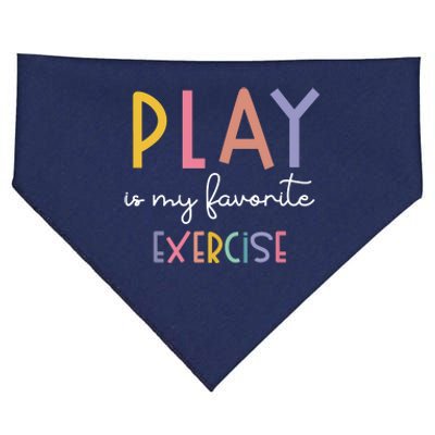 Play Is My Favorite Exercise Cute Pediatric Physical Therapy USA-Made Doggie Bandana