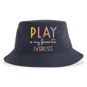 Play Is My Favorite Exercise Cute Pediatric Physical Therapy Sustainable Bucket Hat