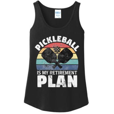 Pickleball Is My Retirement Plan Funny Newly Retired Ladies Essential Tank