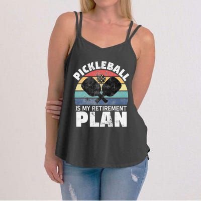 Pickleball Is My Retirement Plan Funny Newly Retired Women's Strappy Tank