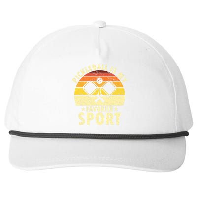 Pickleball Is My Favorite Sport Funny Pickleball Player Premium Snapback Five-Panel Rope Hat